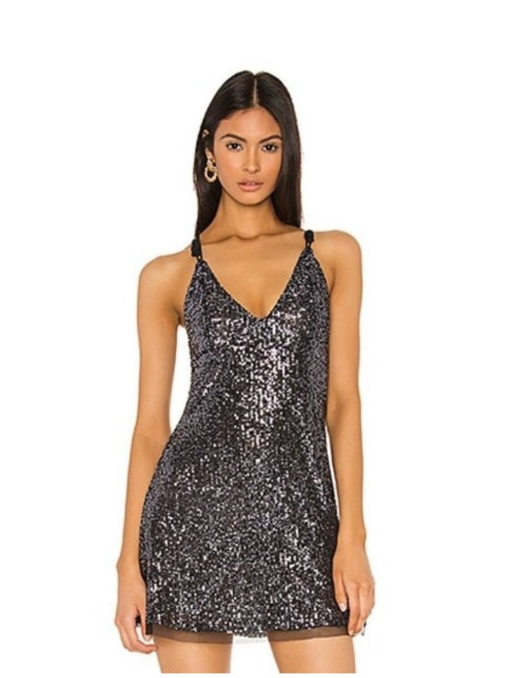 NWT Free People Gold Rush Sequin Mini Dress
